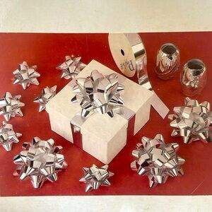 Silver Ribbon and Bow Combo - New with Tags!